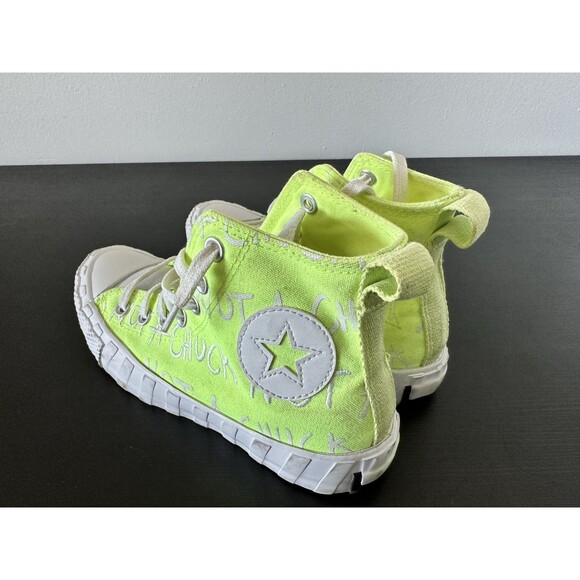 Converse Chuck 70 HI UNT1TL3D in Neon Yellow - Women’s US 5 Sneakers High - Picture 5 of 11